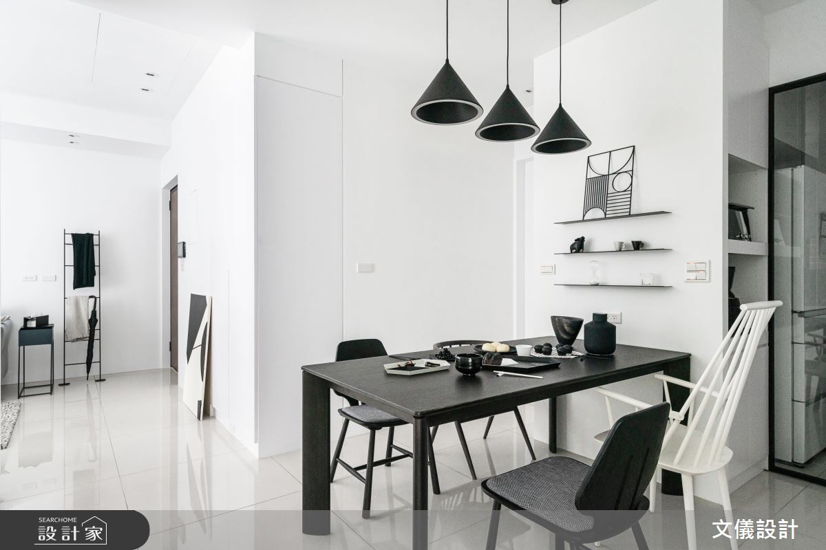 27坪新成屋(5年以下)＿簡約風餐廳案例圖片＿文儀室內裝修設計有限公司＿文儀_型。無色之11