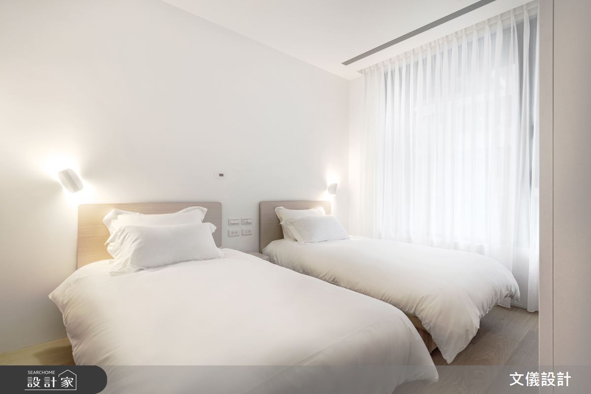 27坪新成屋(5年以下)＿簡約風臥室案例圖片＿文儀室內裝修設計有限公司＿文儀_型。無色之25