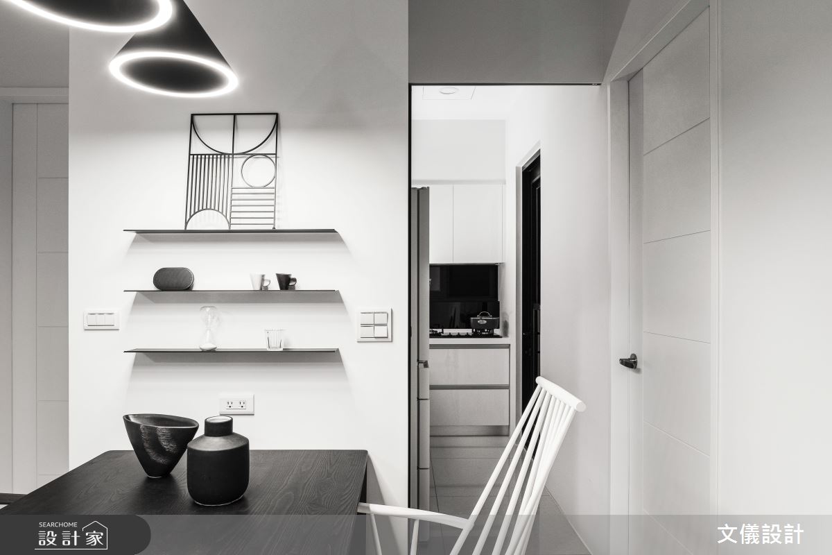 27坪新成屋(5年以下)＿簡約風餐廳案例圖片＿文儀室內裝修設計有限公司＿文儀_型。無色之16