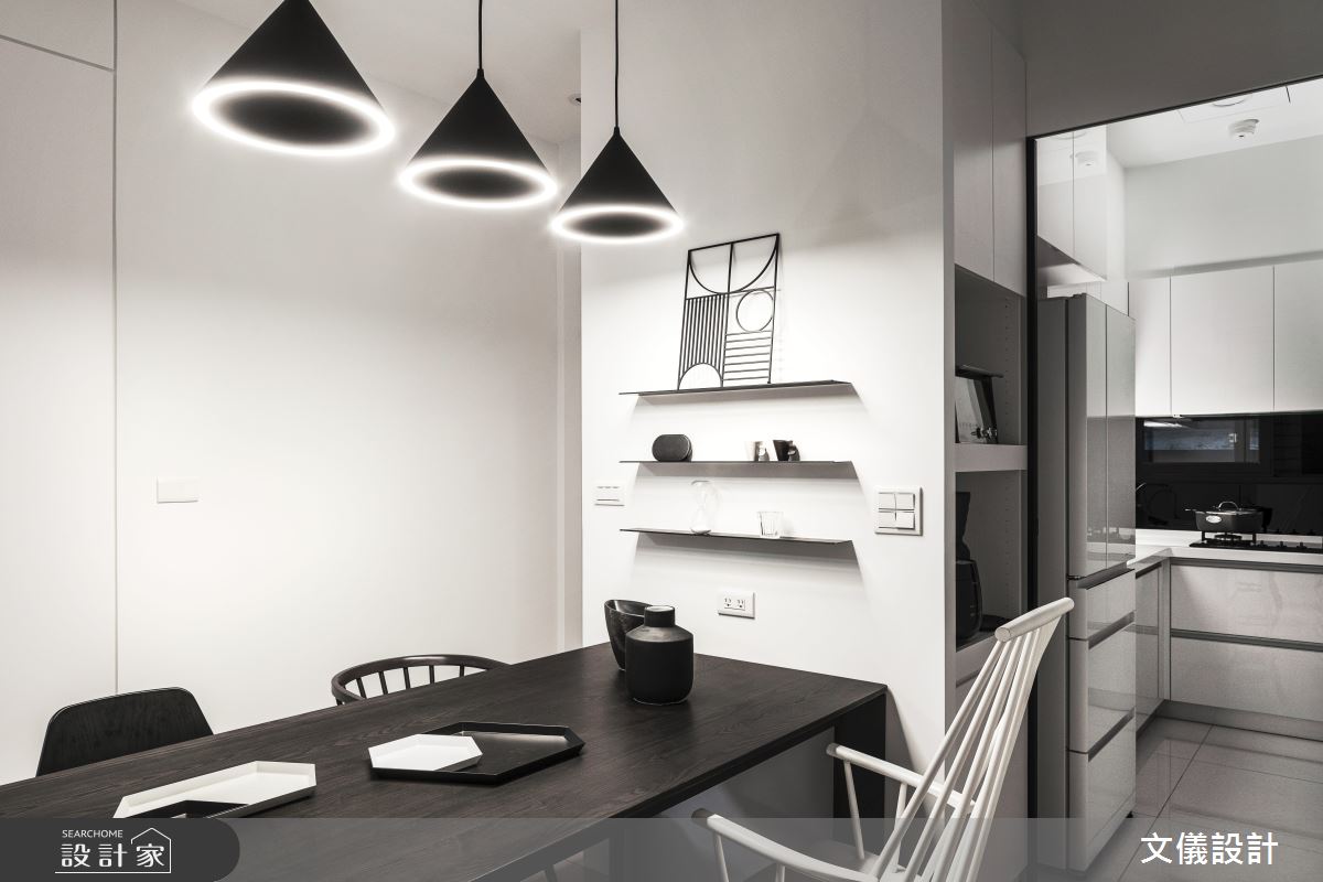 27坪新成屋(5年以下)＿簡約風餐廳案例圖片＿文儀室內裝修設計有限公司＿文儀_型。無色之17