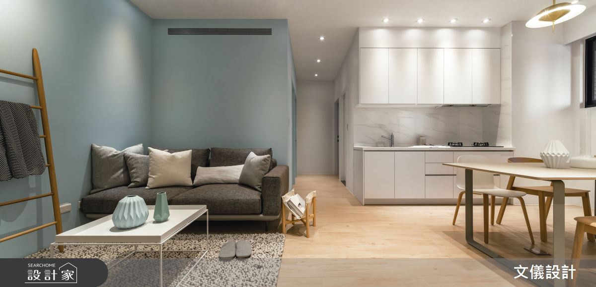 17坪新成屋(5年以下)＿北歐風客廳餐廳案例圖片＿文儀室內裝修設計有限公司＿文儀_北歐自然居之4