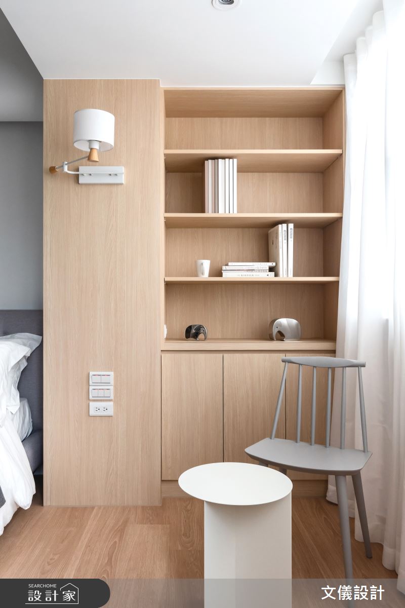 38坪老屋(16~30年)＿北歐風臥室案例圖片＿文儀室內裝修設計有限公司＿文儀_沐光絢影之15