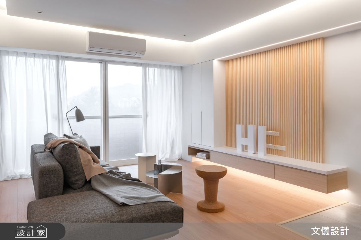 38坪老屋(16~30年)＿北歐風客廳案例圖片＿文儀室內裝修設計有限公司＿文儀_沐光絢影之17