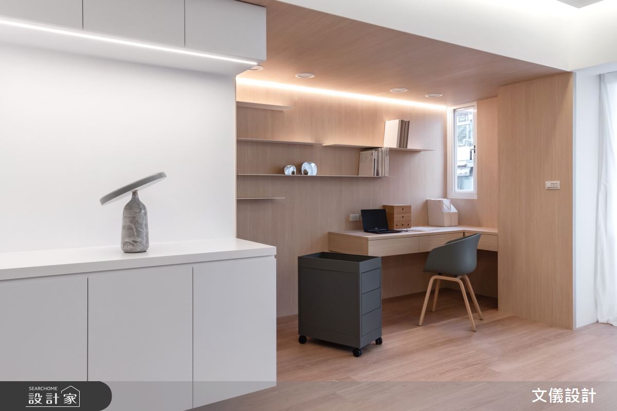 38坪老屋(16~30年)＿北歐風書房案例圖片＿文儀室內裝修設計有限公司＿文儀_沐光絢影之18
