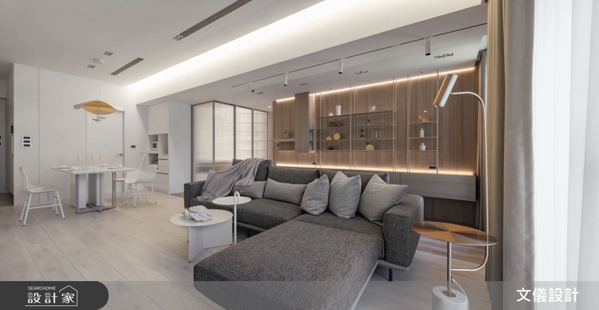 37坪毛胚屋＿飯店風客廳案例圖片＿文儀室內裝修設計有限公司＿文儀_蘊。質淬之26