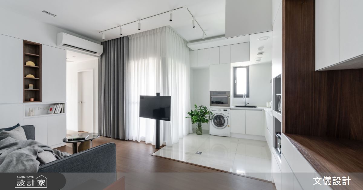 18坪新成屋(5年以下)＿現代風客廳案例圖片＿文儀室內裝修設計有限公司＿文儀_拾香居之1