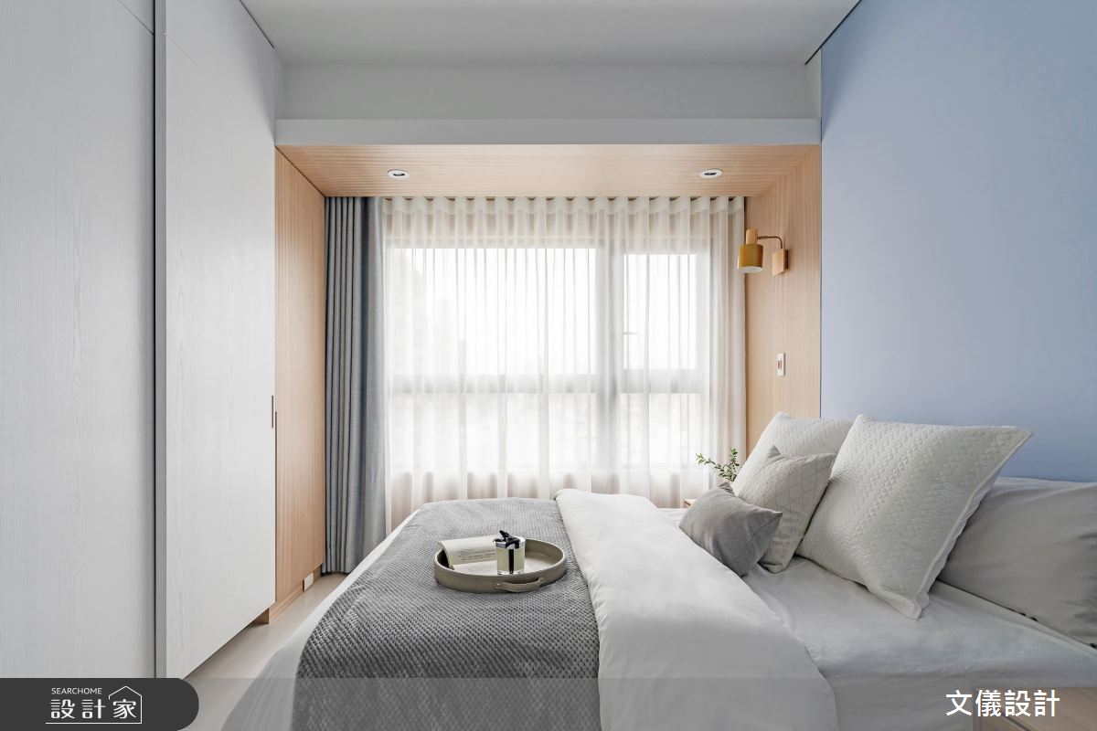 25坪新成屋(5年以下)＿現代風臥室案例圖片＿文儀室內裝修設計有限公司＿文儀_翩藍宅之17