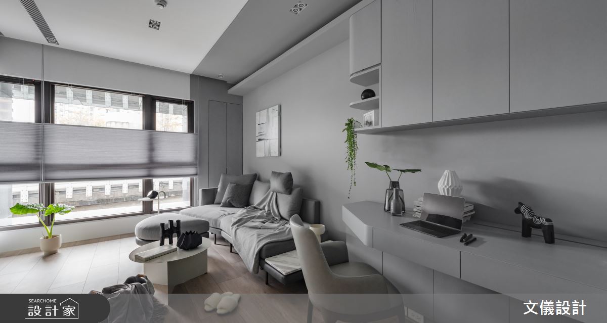 26坪中古屋(5~15年)＿現代風客廳案例圖片＿文儀室內裝修設計有限公司＿文儀_藏 。勻融之4
