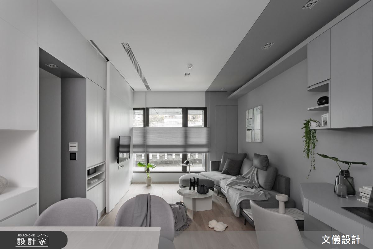 26坪中古屋(5~15年)＿現代風客廳案例圖片＿文儀室內裝修設計有限公司＿文儀_藏 。勻融之5