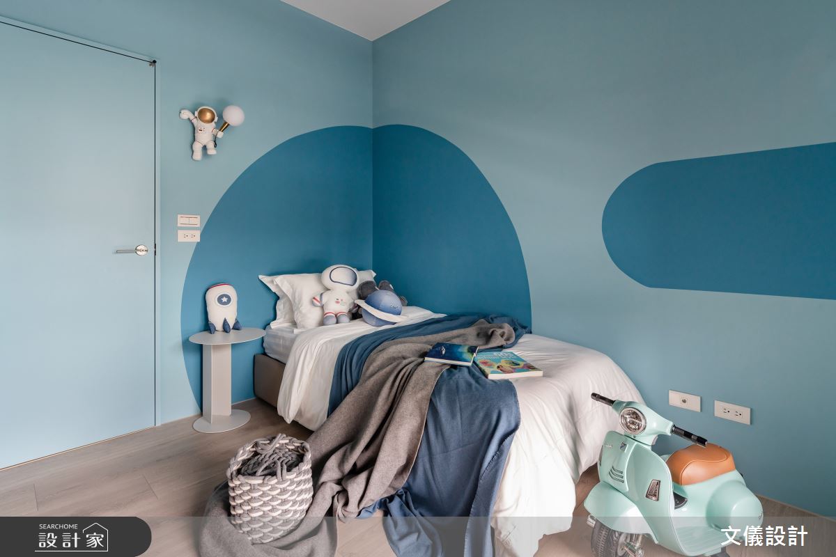 26坪中古屋(5~15年)＿現代風兒童房兒童房案例圖片＿文儀室內裝修設計有限公司＿文儀_藏 。勻融之24