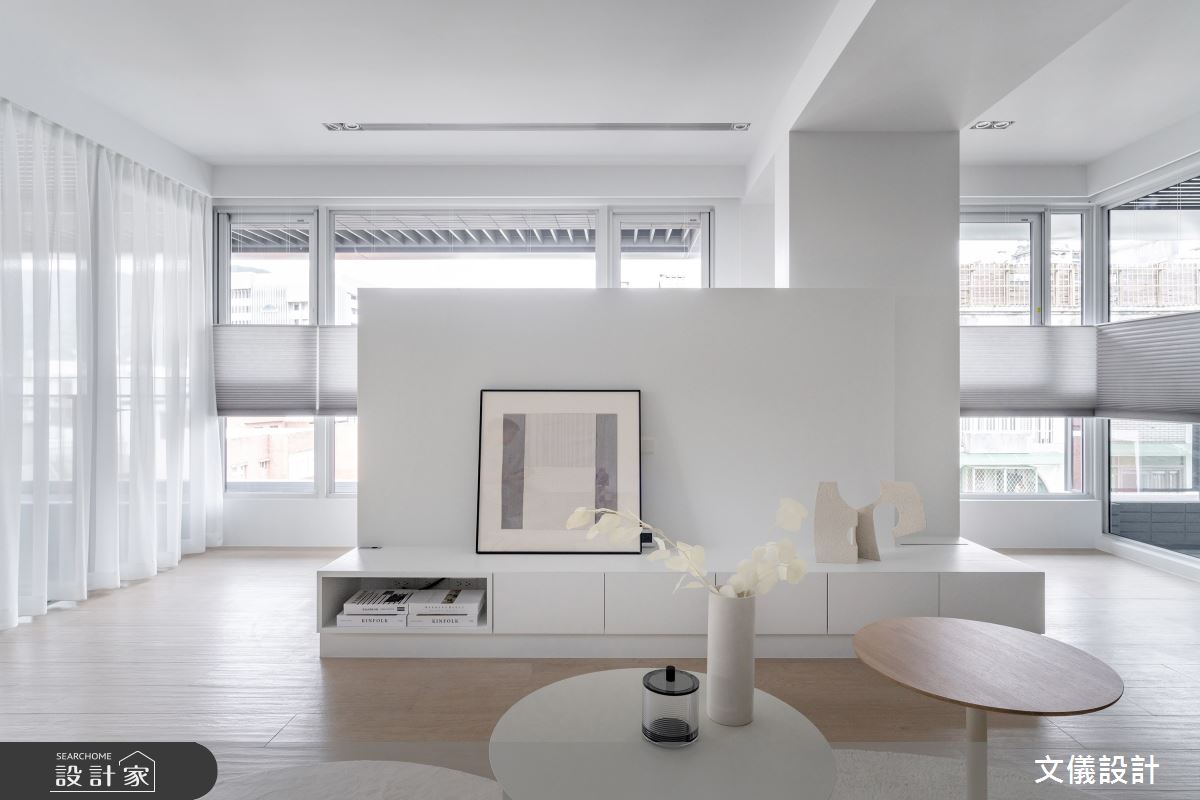 50坪毛胚屋＿現代風客廳案例圖片＿文儀室內裝修設計有限公司＿文儀_拾光。跡之4