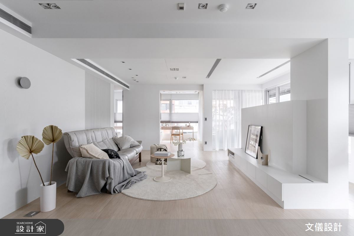 50坪毛胚屋＿現代風客廳書房工作區案例圖片＿文儀室內裝修設計有限公司＿文儀_拾光。跡之5