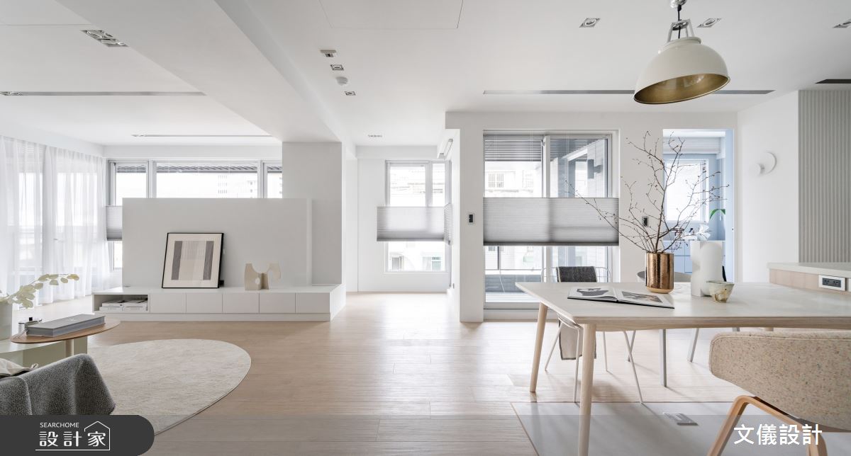 50坪毛胚屋＿現代風客廳餐廳案例圖片＿文儀室內裝修設計有限公司＿文儀_拾光。跡之6