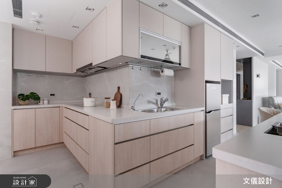 50坪毛胚屋＿現代風廚房案例圖片＿文儀室內裝修設計有限公司＿文儀_拾光。跡之14