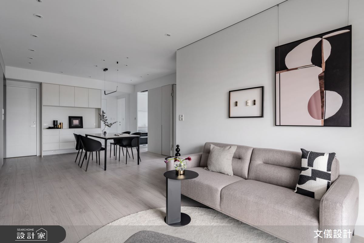 31坪新成屋(5年以下)＿現代風客廳餐廳案例圖片＿文儀室內裝修設計有限公司＿文儀_減法序曲之7