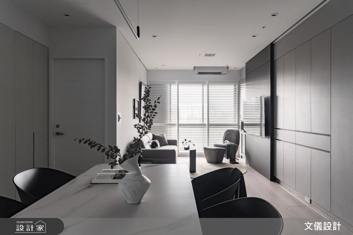 31坪新成屋(5年以下)＿現代風客廳餐廳案例圖片＿文儀室內裝修設計有限公司＿文儀_減法序曲之8