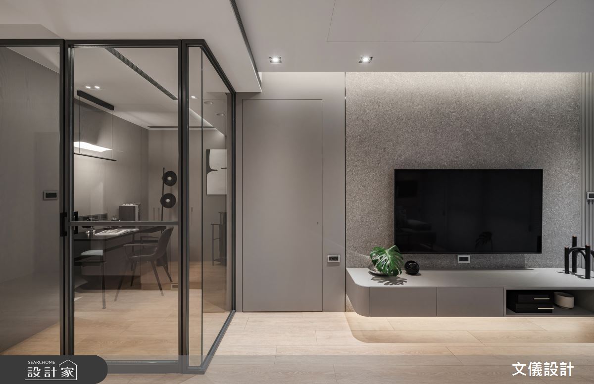 27坪中古屋(5~15年)＿現代風客廳書房工作區案例圖片＿文儀室內裝修設計有限公司＿文儀_緻。醉美之2