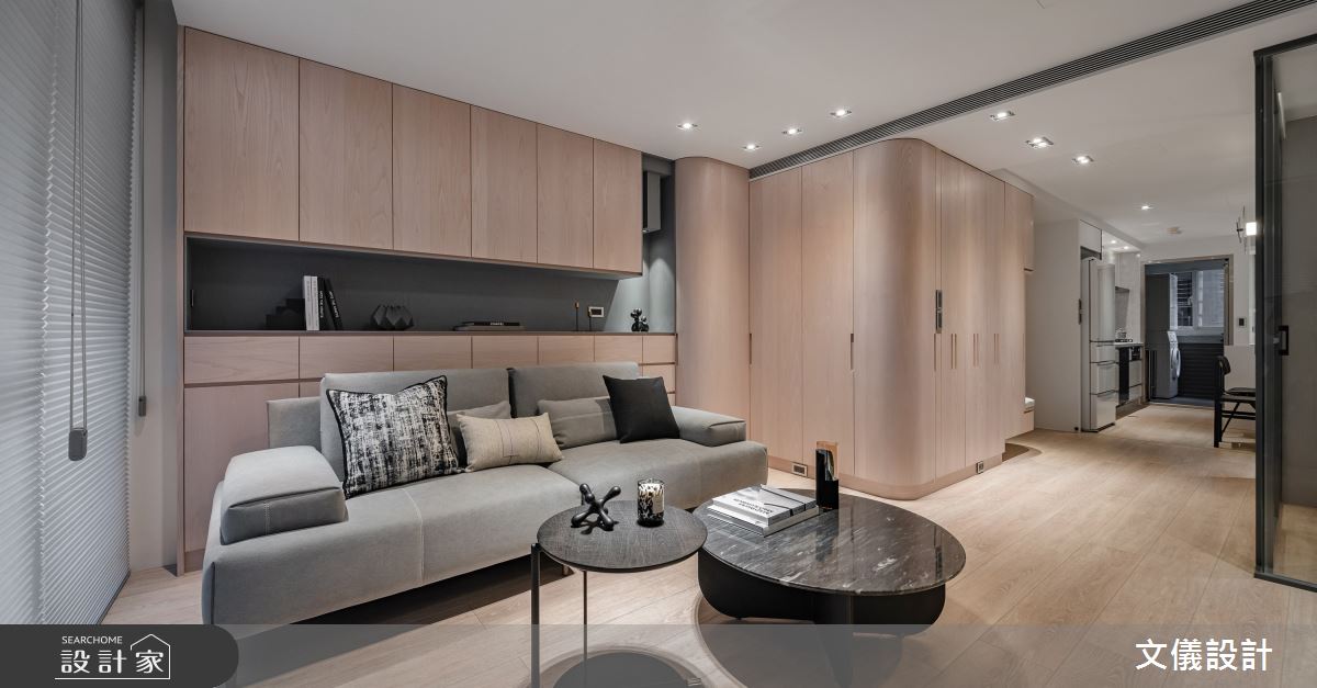 27坪中古屋(5~15年)＿現代風客廳廚房案例圖片＿文儀室內裝修設計有限公司＿文儀_緻。醉美之3