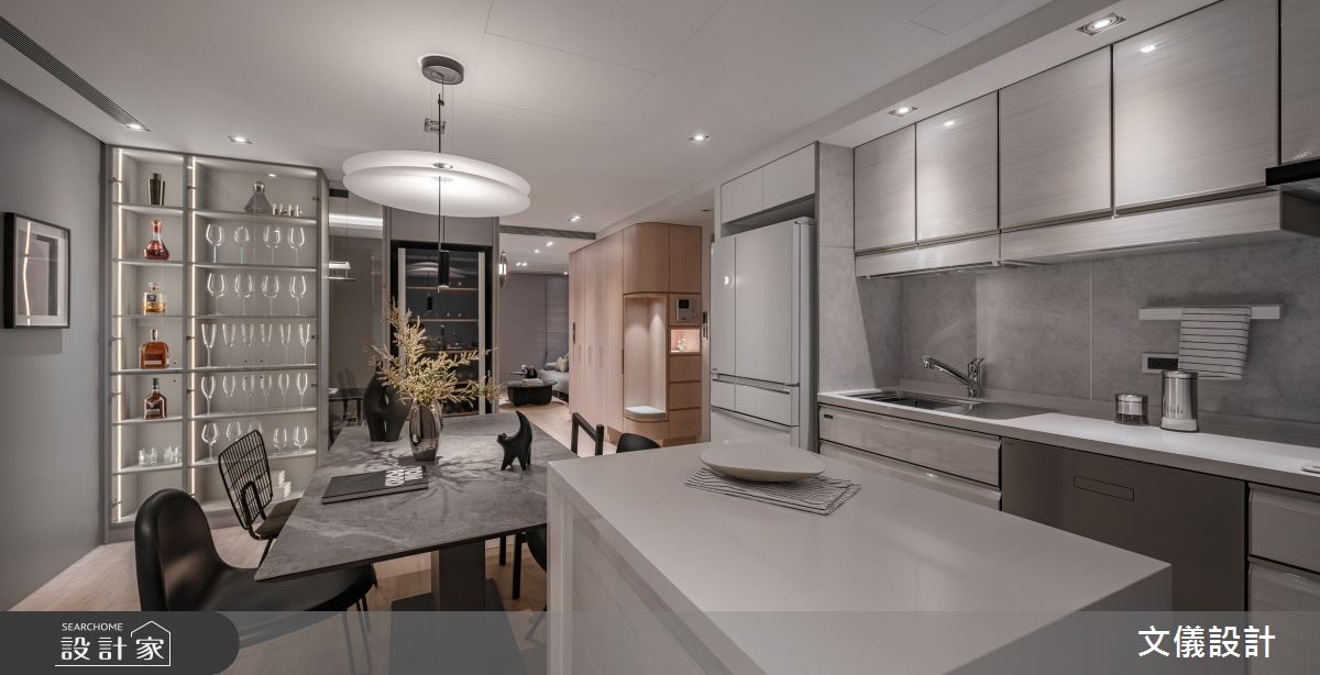 27坪中古屋(5~15年)＿現代風餐廳廚房案例圖片＿文儀室內裝修設計有限公司＿文儀_緻。醉美之11