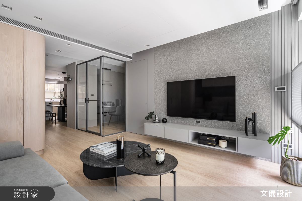 27坪中古屋(5~15年)＿現代風客廳案例圖片＿文儀室內裝修設計有限公司＿文儀_緻。醉美之17