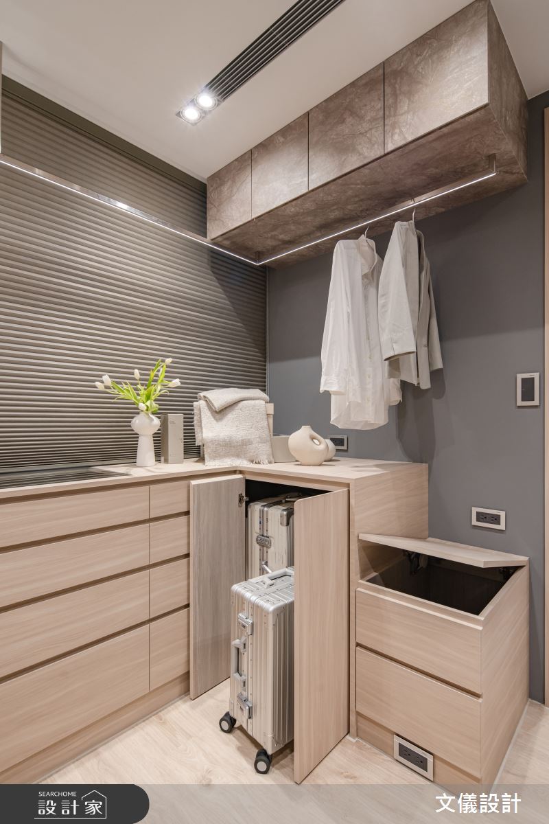 30坪中古屋(5~15年)＿現代風更衣間案例圖片＿文儀室內裝修設計有限公司＿文儀_台北市-珀麗宅-文儀設計之26