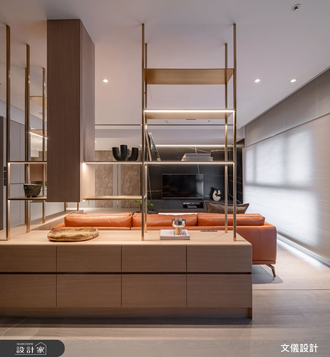 37坪新成屋(5年以下)＿現代風客廳案例圖片＿文儀室內裝修設計有限公司＿文儀_新北市-翔悅宅-文儀設計之2