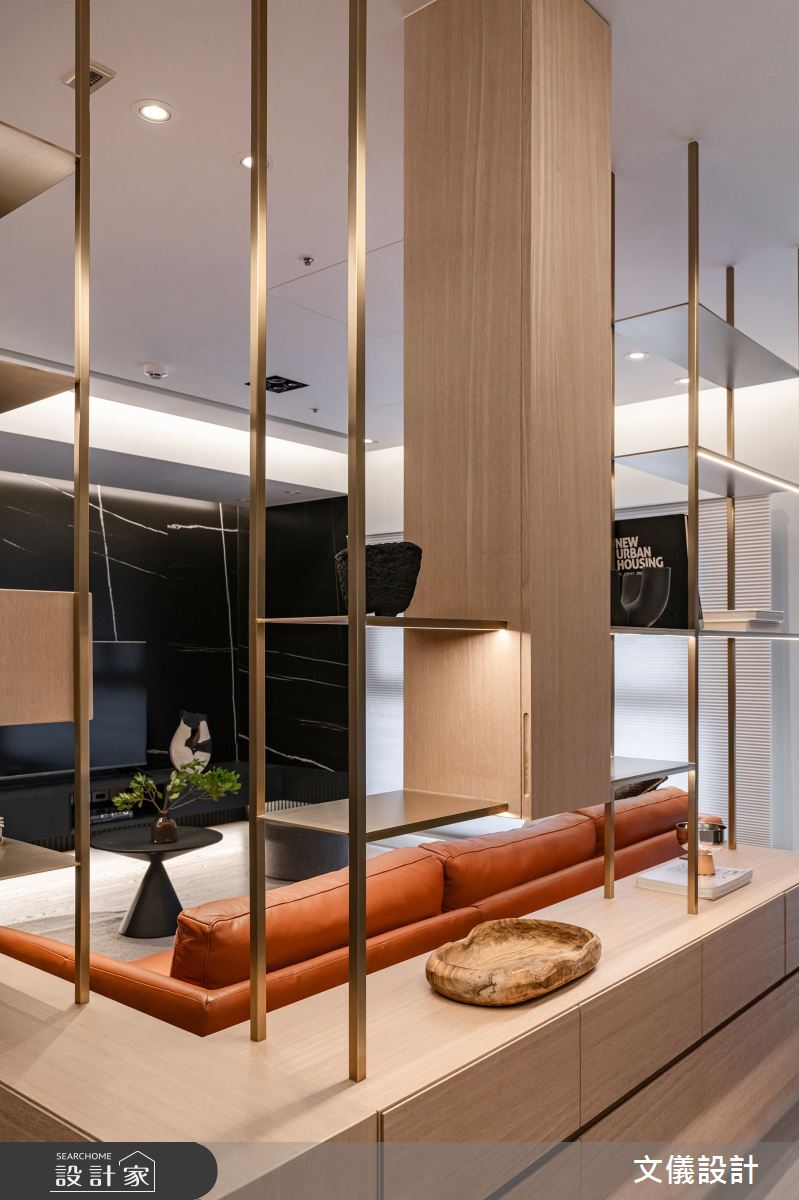 37坪新成屋(5年以下)＿現代風客廳案例圖片＿文儀室內裝修設計有限公司＿文儀_新北市-翔悅宅-文儀設計之5