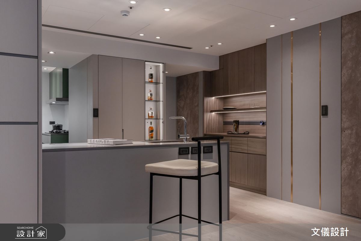 37坪新成屋(5年以下)＿現代風中島案例圖片＿文儀室內裝修設計有限公司＿文儀_新北市-翔悅宅-文儀設計之12