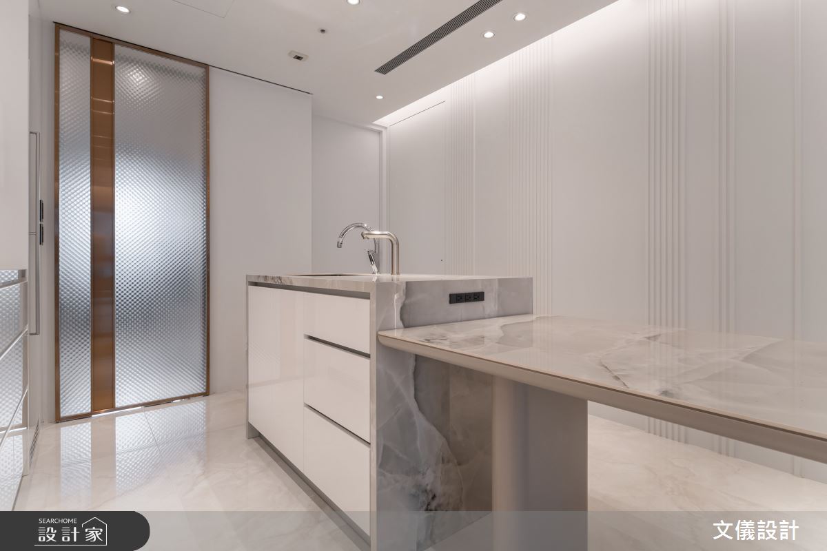 47坪毛胚屋＿現代風餐廳中島案例圖片＿文儀室內裝修設計有限公司＿文儀_台北市-琉光境-文儀設計之14