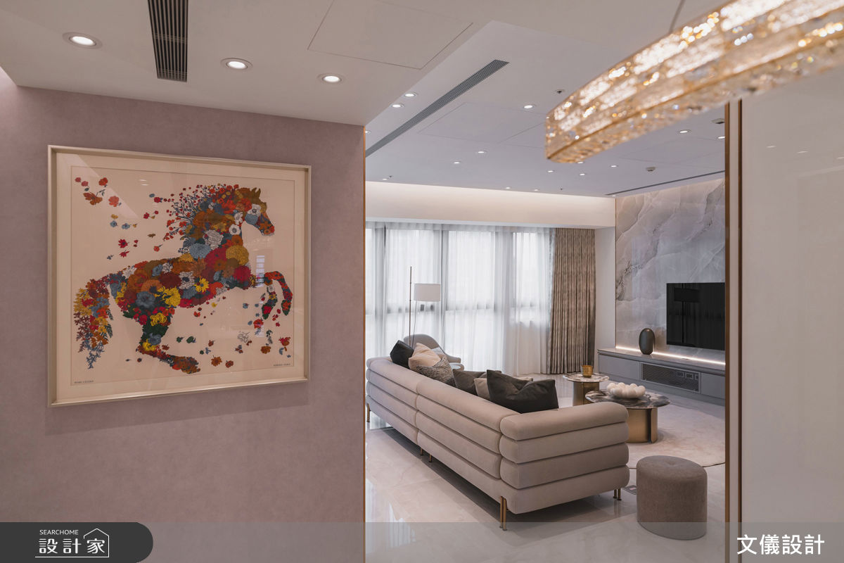 47坪毛胚屋＿現代風客廳案例圖片＿文儀室內裝修設計有限公司＿文儀_台北市-琉光境-文儀設計之5