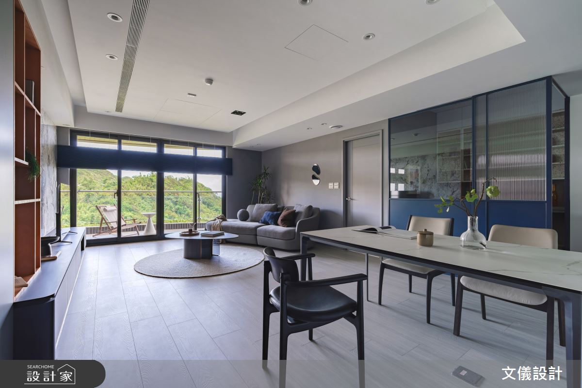 37坪新成屋(5年以下)＿現代風客廳餐廳案例圖片＿文儀室內裝修設計有限公司＿文儀_基隆市-海之所-文儀設計之3