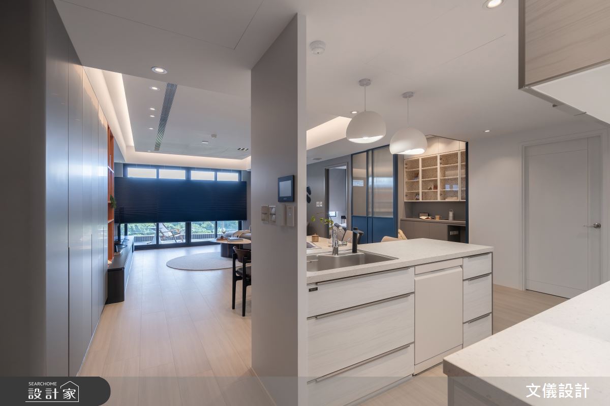 37坪新成屋(5年以下)＿現代風中島案例圖片＿文儀室內裝修設計有限公司＿文儀_基隆市-海之所-文儀設計之14