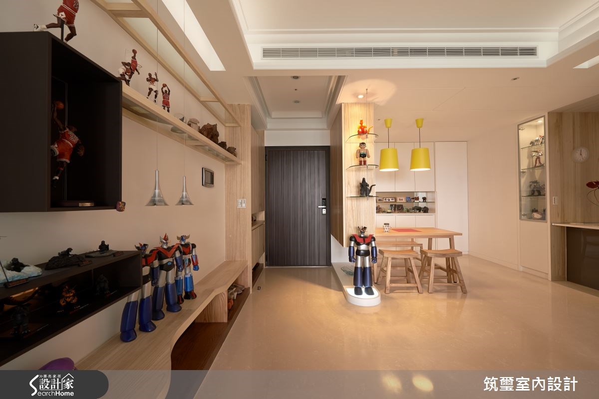 40坪新成屋(5年以下)＿混搭風玄關餐廳案例圖片＿筑璽室內設計＿筑璽_02之5