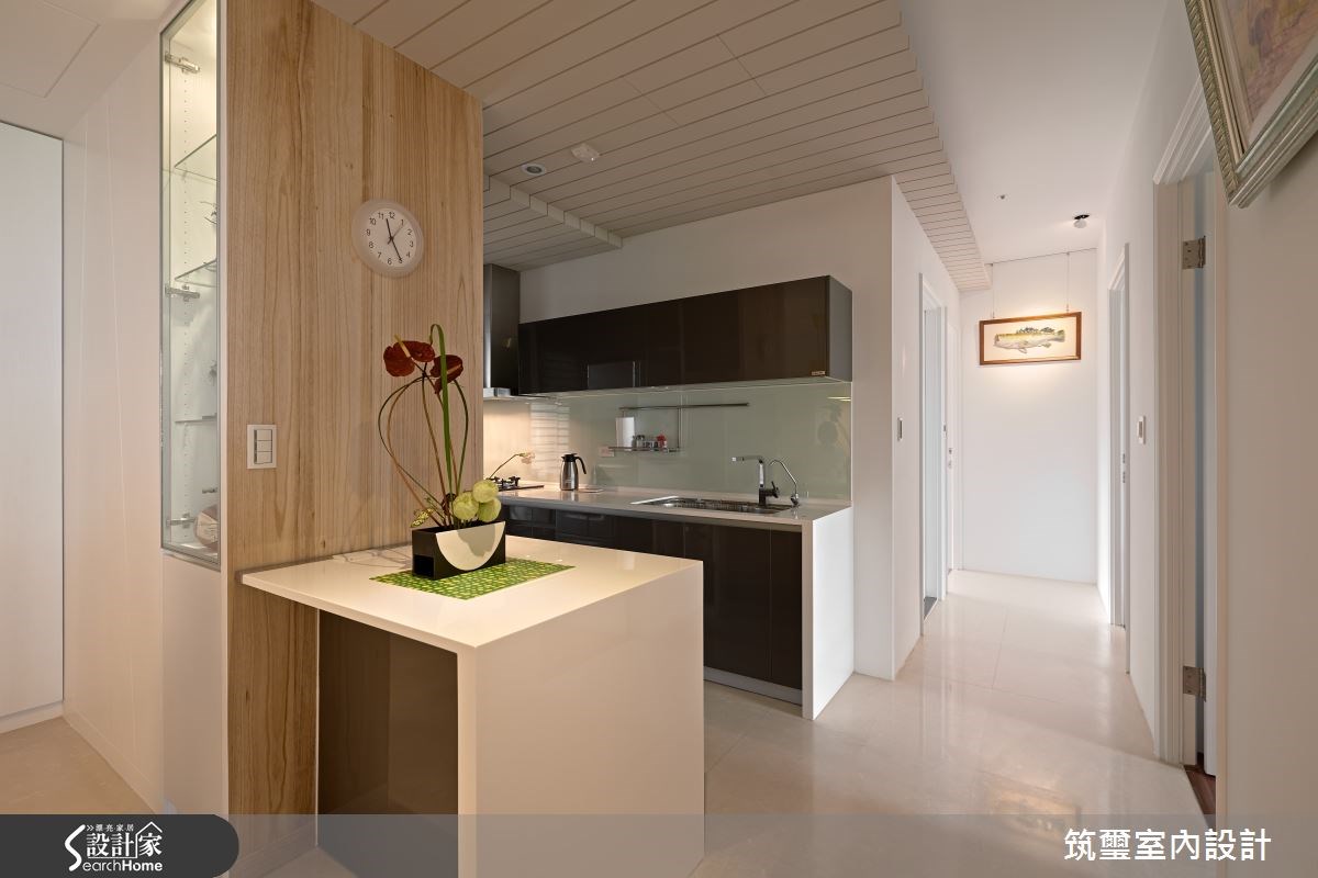 40坪新成屋(5年以下)＿混搭風廚房吧檯走廊案例圖片＿筑璽室內設計＿筑璽_02之6