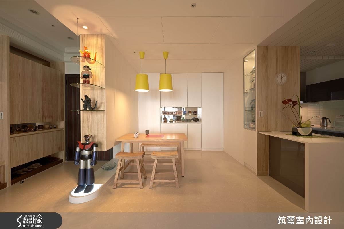 40坪新成屋(5年以下)＿混搭風餐廳吧檯案例圖片＿筑璽室內設計＿筑璽_02之7