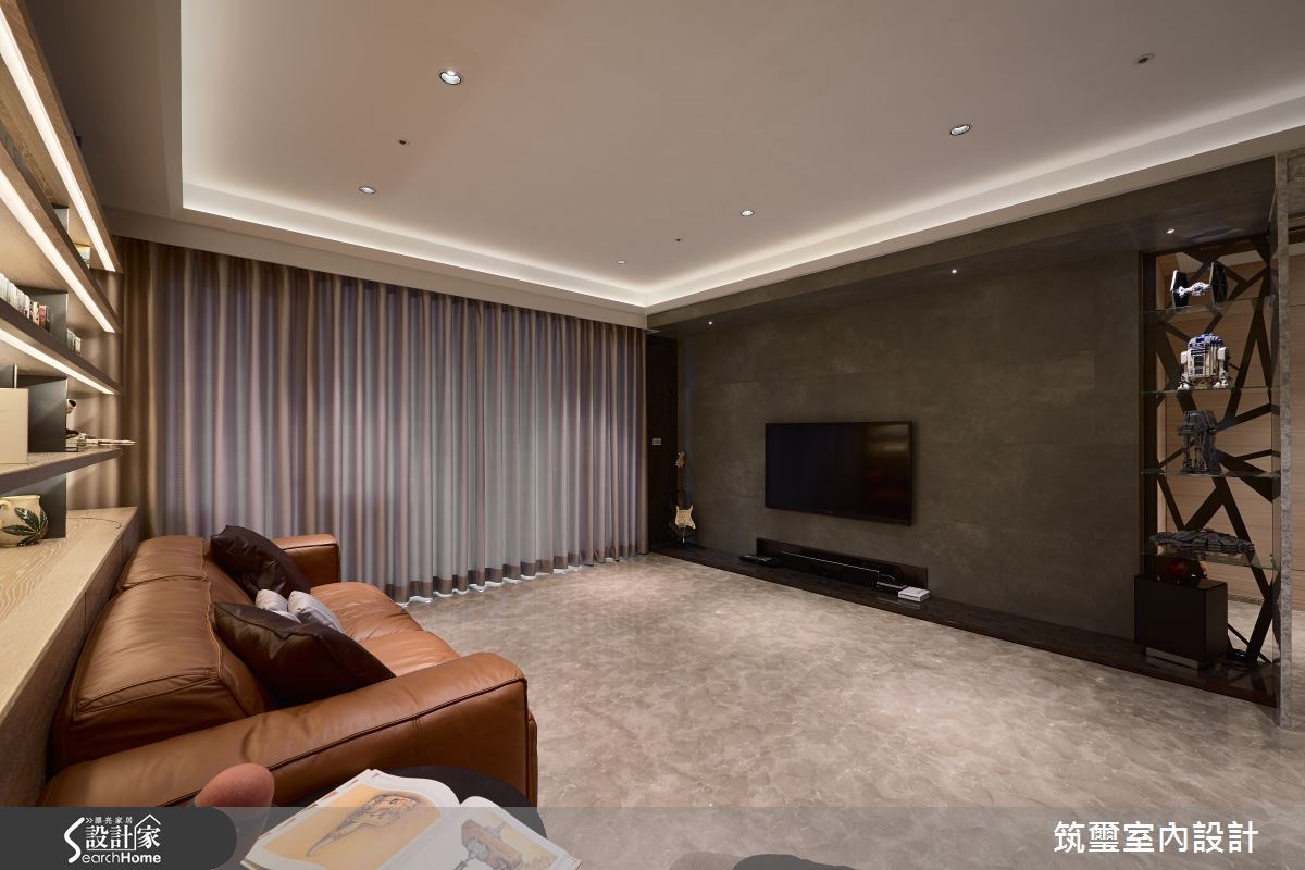 55坪新成屋(5年以下)＿現代風客廳案例圖片＿筑璽室內設計＿筑璽_03之4