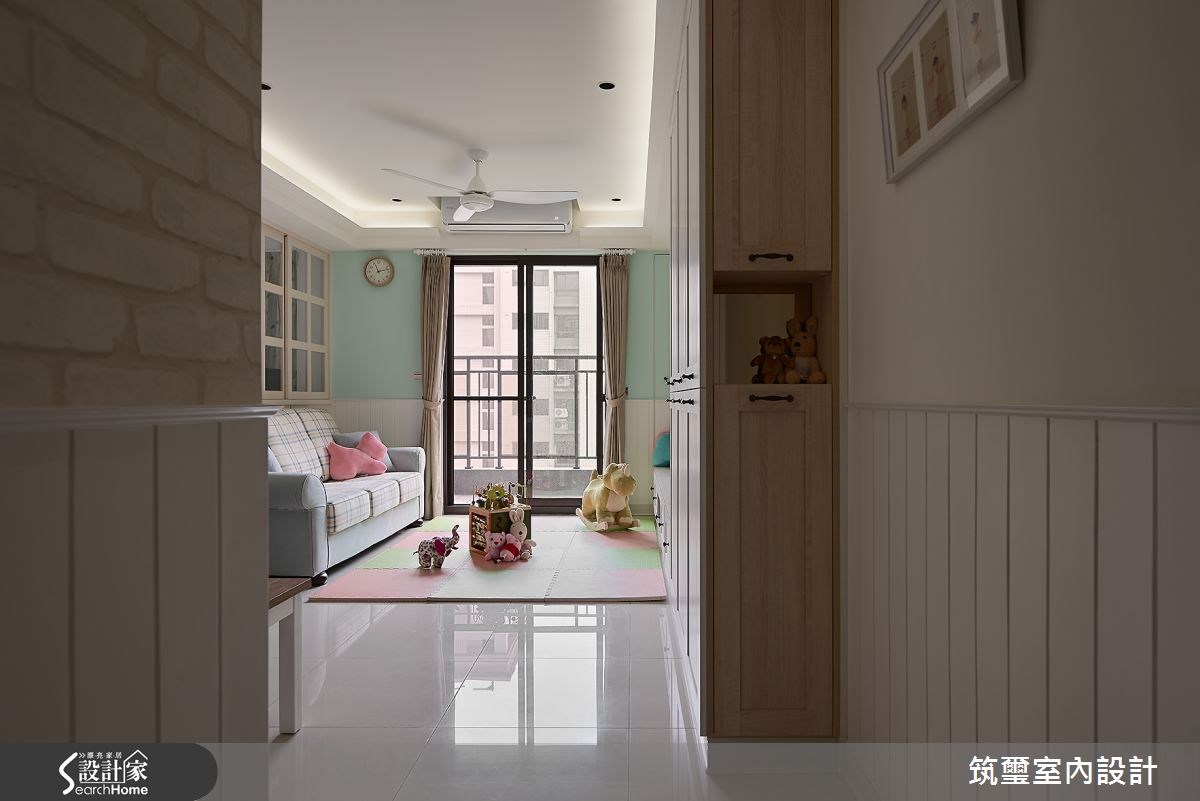 16坪新成屋(5年以下)＿鄉村風客廳案例圖片＿筑璽室內設計＿筑璽_04之1