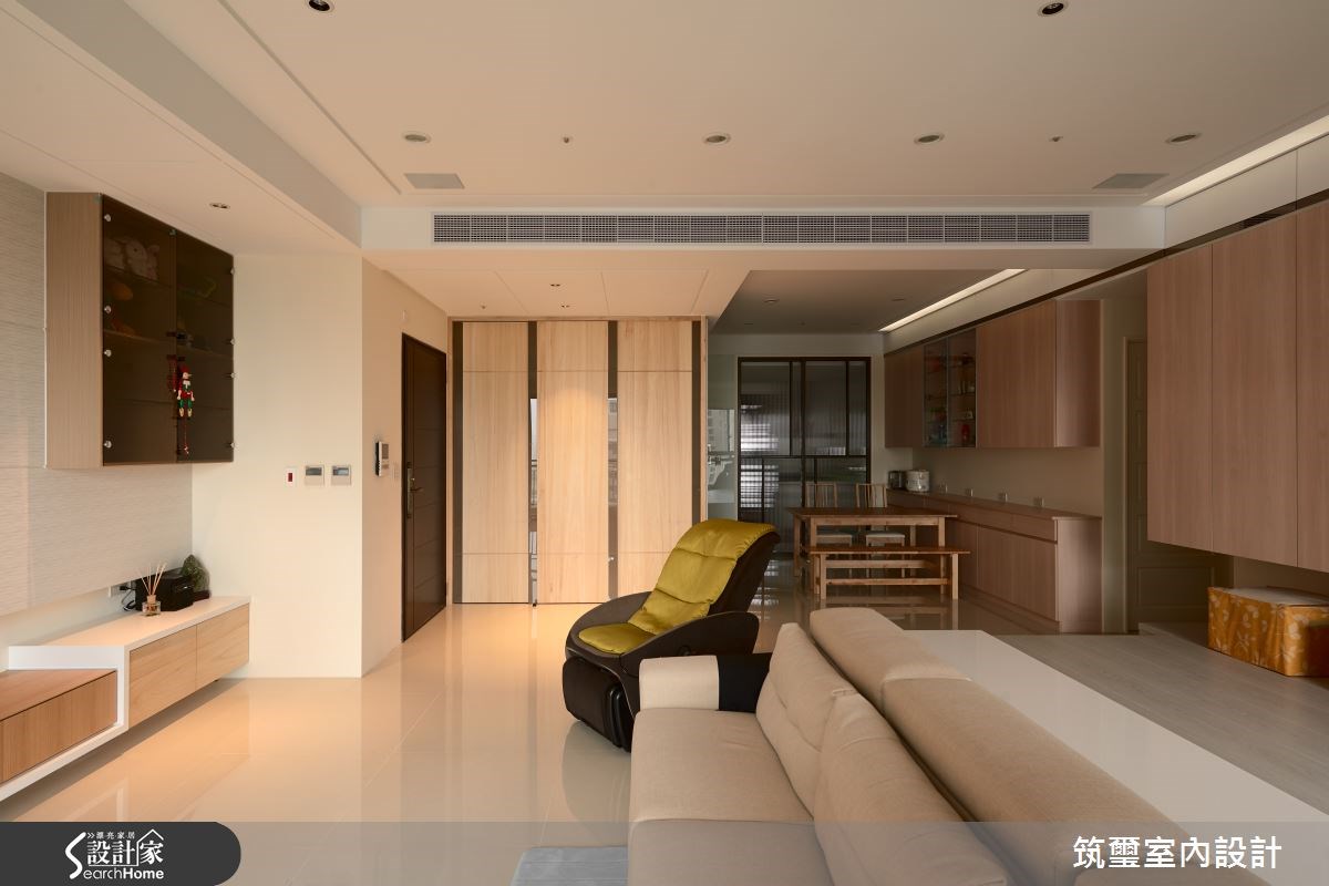 40坪新成屋(5年以下)＿休閒風玄關客廳餐廳案例圖片＿筑璽室內設計＿筑璽_05之3