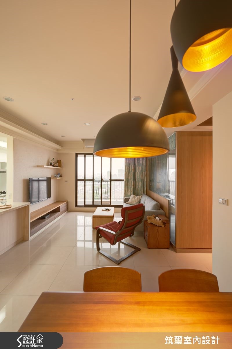 30坪中古屋(5~15年)＿休閒風客廳餐廳案例圖片＿筑璽室內設計＿筑璽_13之4