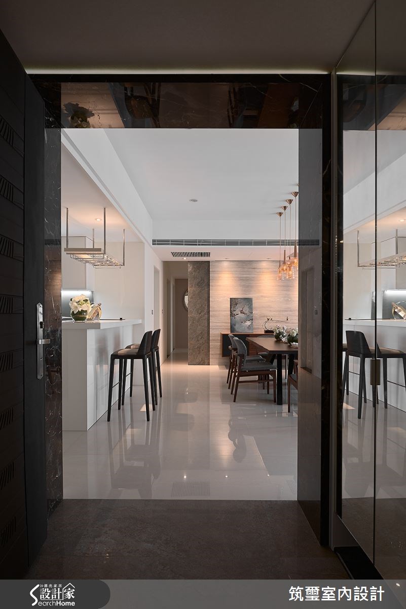 40坪新成屋(5年以下)＿混搭風吧檯走廊案例圖片＿筑璽室內設計＿筑璽_17之1