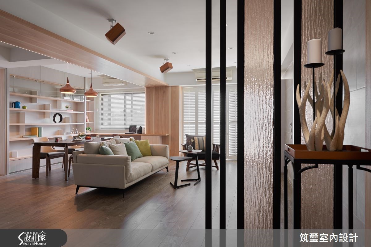 40坪老屋(16~30年)＿混搭風客廳餐廳書房案例圖片＿筑璽室內設計＿筑璽_18之3