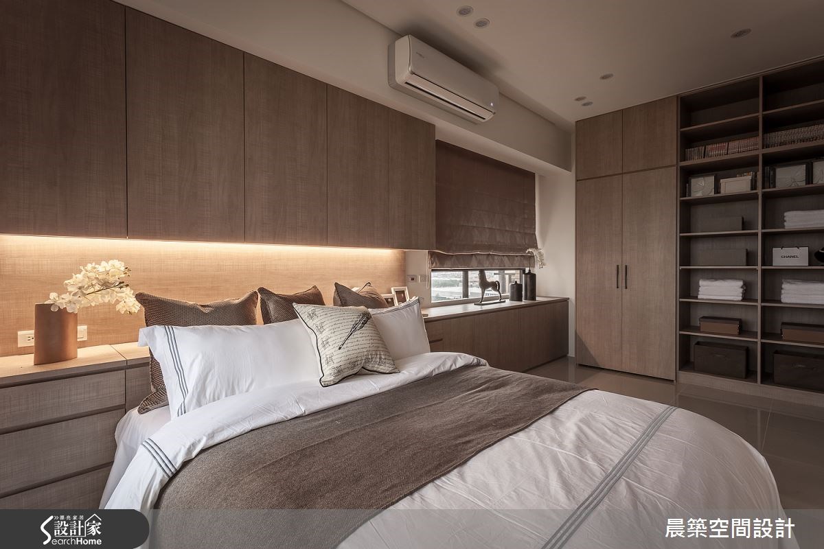 50坪新成屋(5年以下)＿現代風臥室案例圖片＿晨築空間設計＿晨築_02之11
