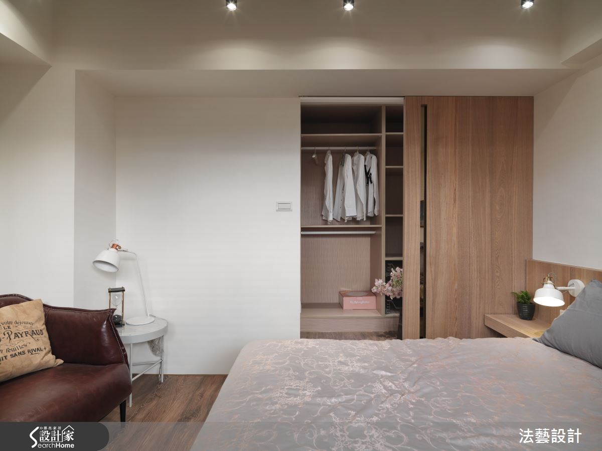 18坪老屋(31~40年)＿現代風臥室更衣間案例圖片＿法藝設計＿法藝_40年老公寓大改裝之7