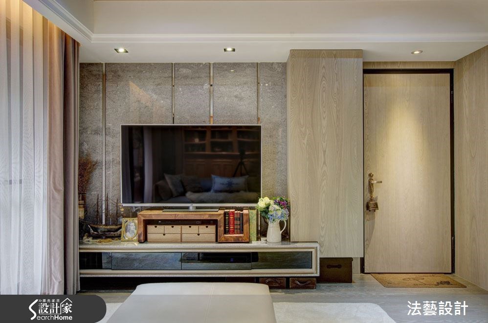 38坪新成屋(5年以下)＿混搭風客廳案例圖片＿法藝設計＿法藝_奢華高檔 美式鄉村之1