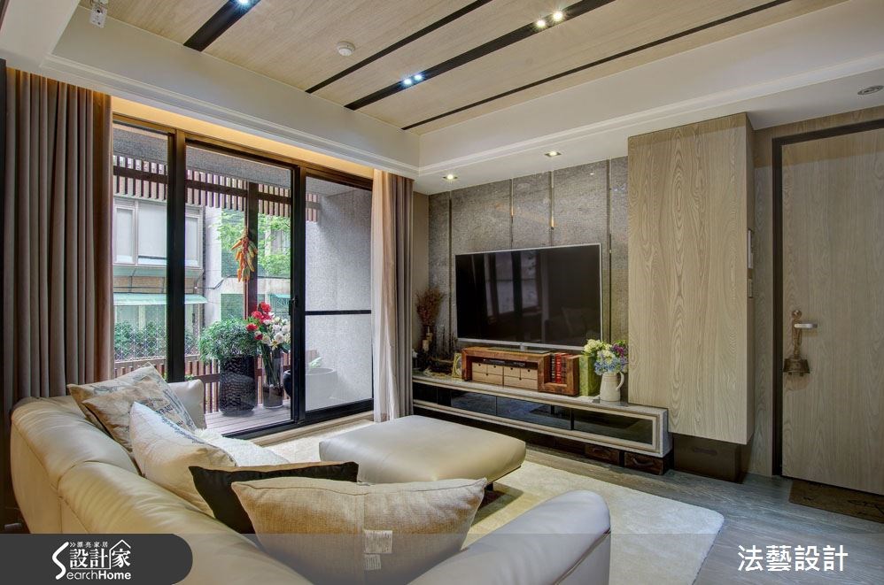 38坪新成屋(5年以下)＿混搭風客廳案例圖片＿法藝設計＿法藝_奢華高檔 美式鄉村之2