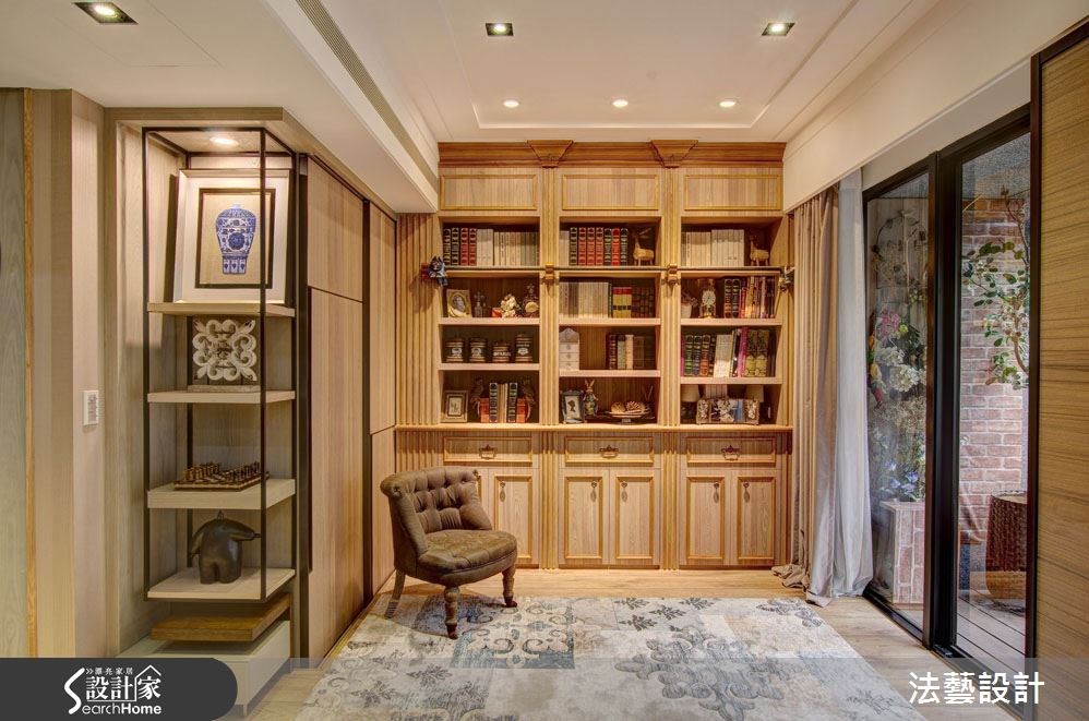 38坪新成屋(5年以下)＿混搭風書房案例圖片＿法藝設計＿法藝_奢華高檔 美式鄉村之6