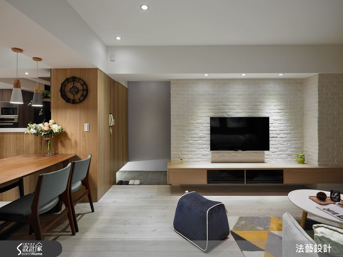 28坪中古屋(5~15年)＿北歐風客廳案例圖片＿法藝設計＿法藝_北歐繽紛甜蜜宅之10