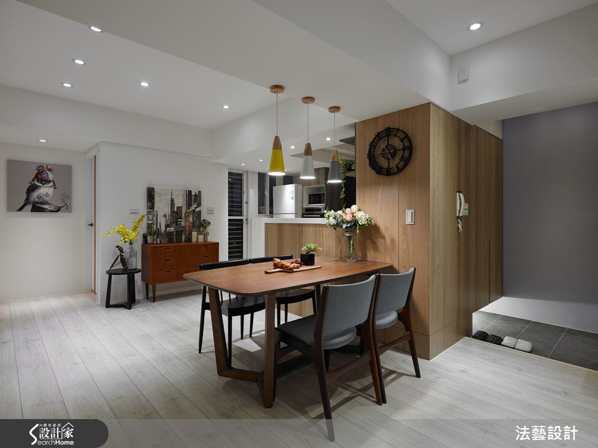 28坪中古屋(5~15年)＿北歐風餐廳案例圖片＿法藝設計＿法藝_北歐繽紛甜蜜宅之11