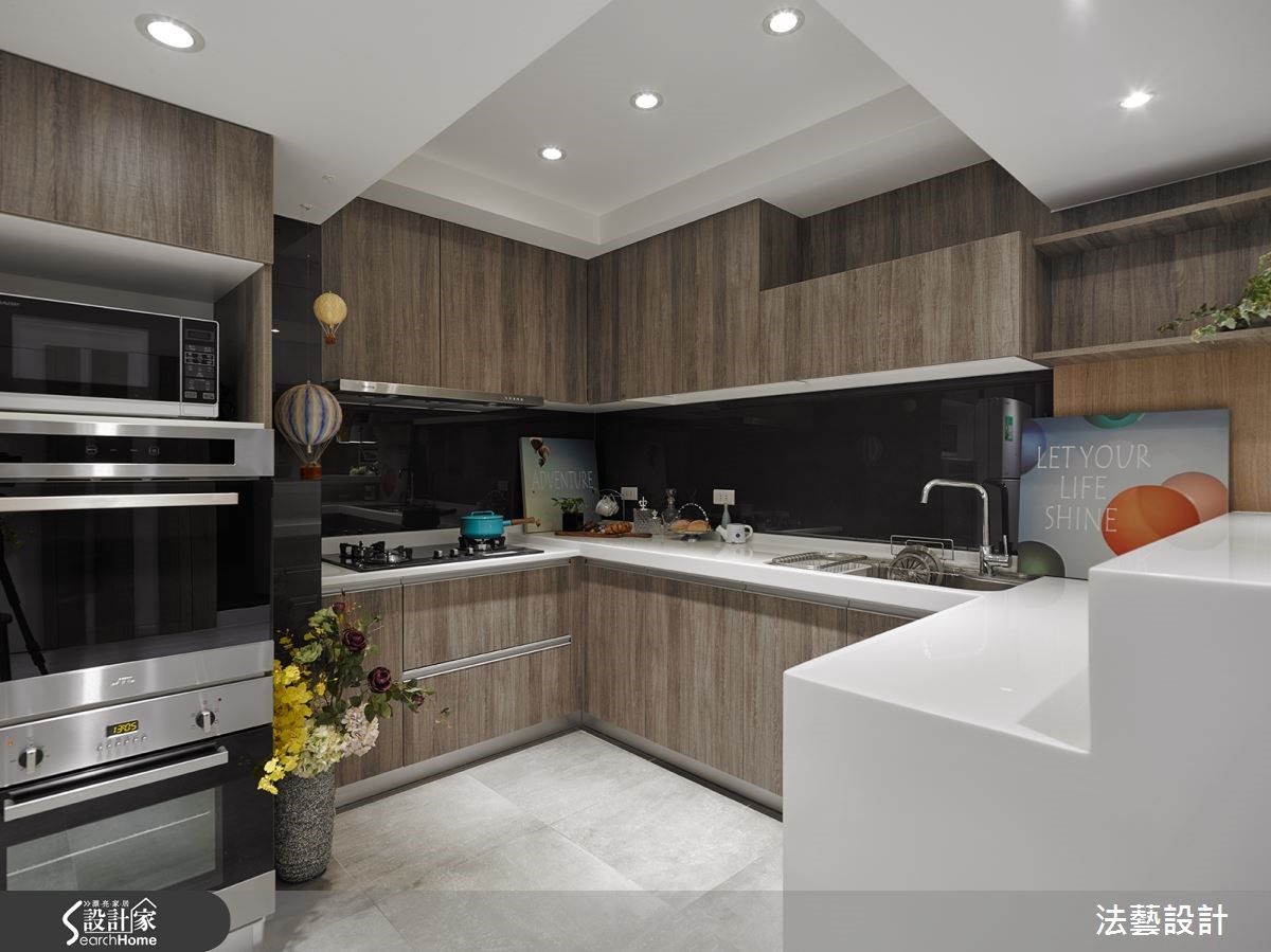 28坪中古屋(5~15年)＿北歐風廚房案例圖片＿法藝設計＿法藝_北歐繽紛甜蜜宅之13