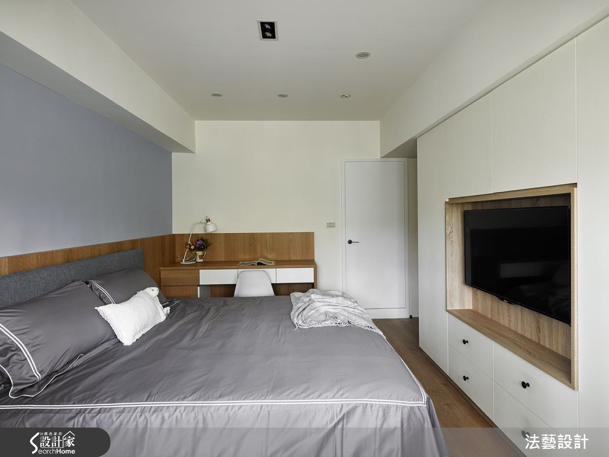28坪中古屋(5~15年)＿北歐風臥室案例圖片＿法藝設計＿法藝_北歐繽紛甜蜜宅之18